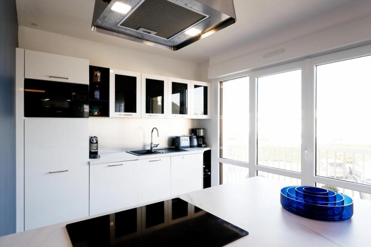 Le Luxe & Votre Vue Mer A Ouistreham Riva Bella Exteriér fotografie